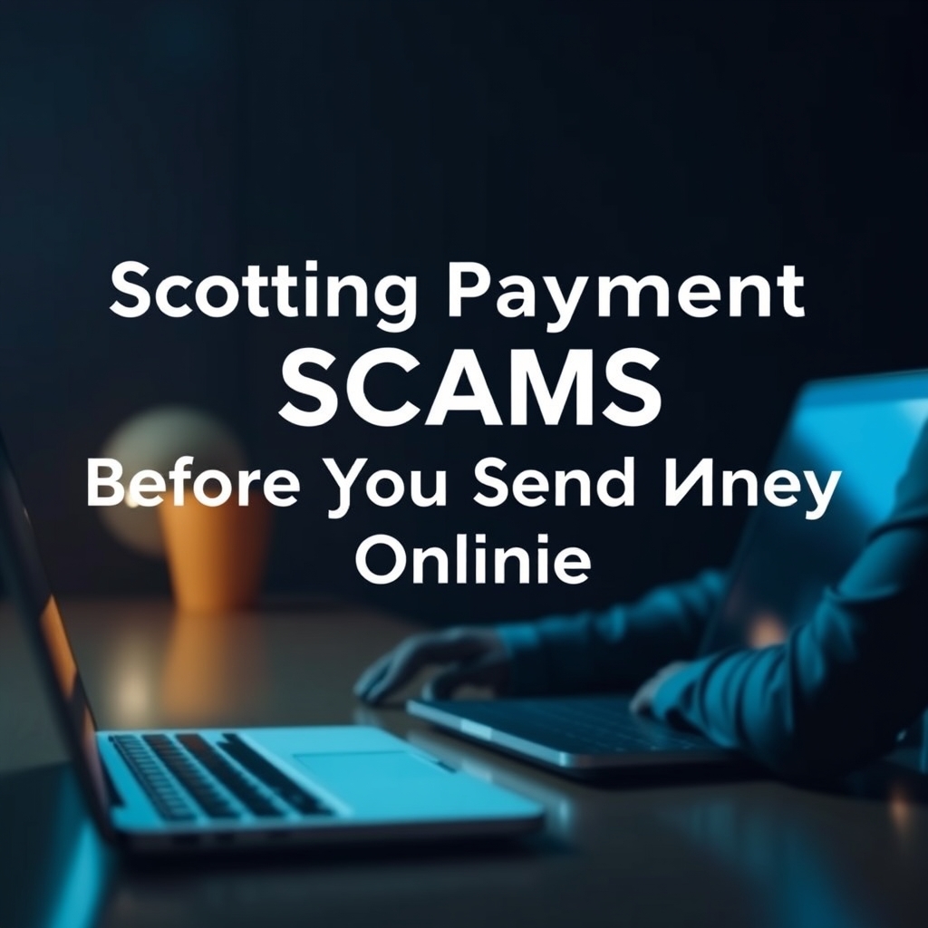 A secure digital transaction interface on a clean screen representing online safety and scam prevention